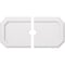 Ekena Millwork Emerald Architectural Grade PVC Ceiling Medallion, 40"W x 20"H x 3"ID x 14"C x 1"P, Two-Piece CMP40X20ED2-03000 - alternate 1